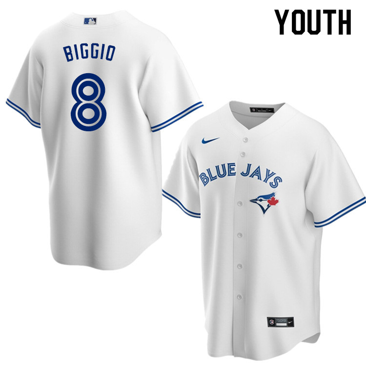 Nike Youth #8 Cavan Biggio Toronto Blue Jays Baseball Jerseys Sale-White